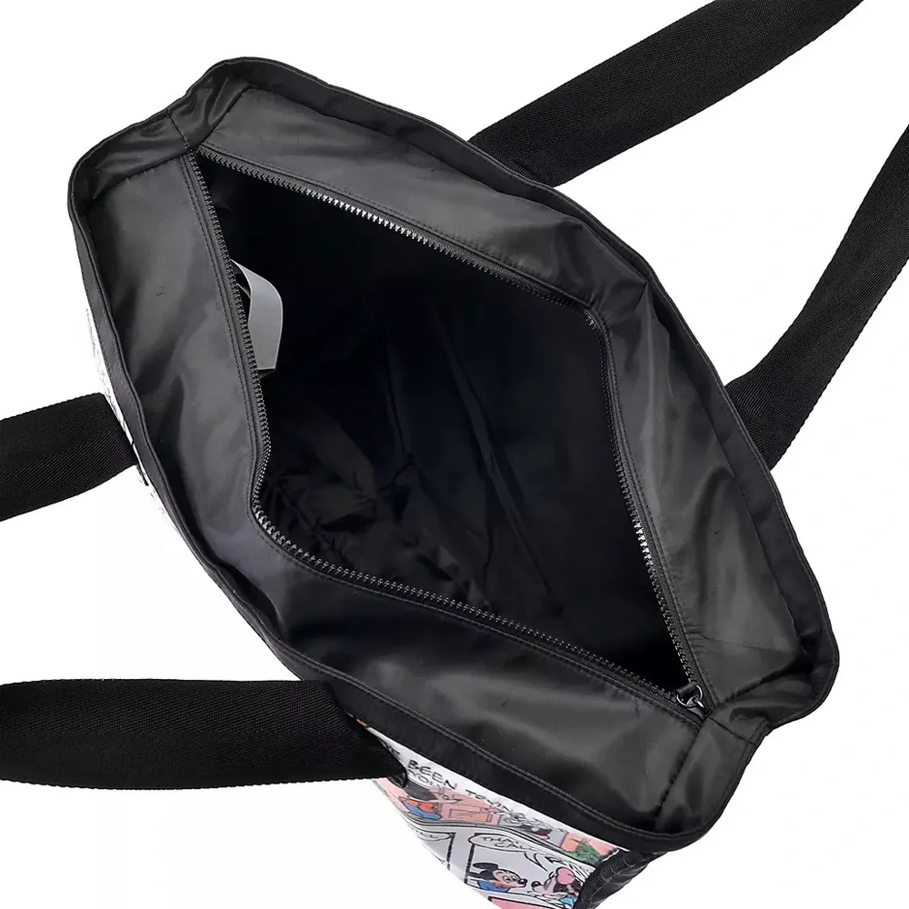 Disney Mickey Mouse Comic Print Tote Bag - Black - Picture 4 of 6